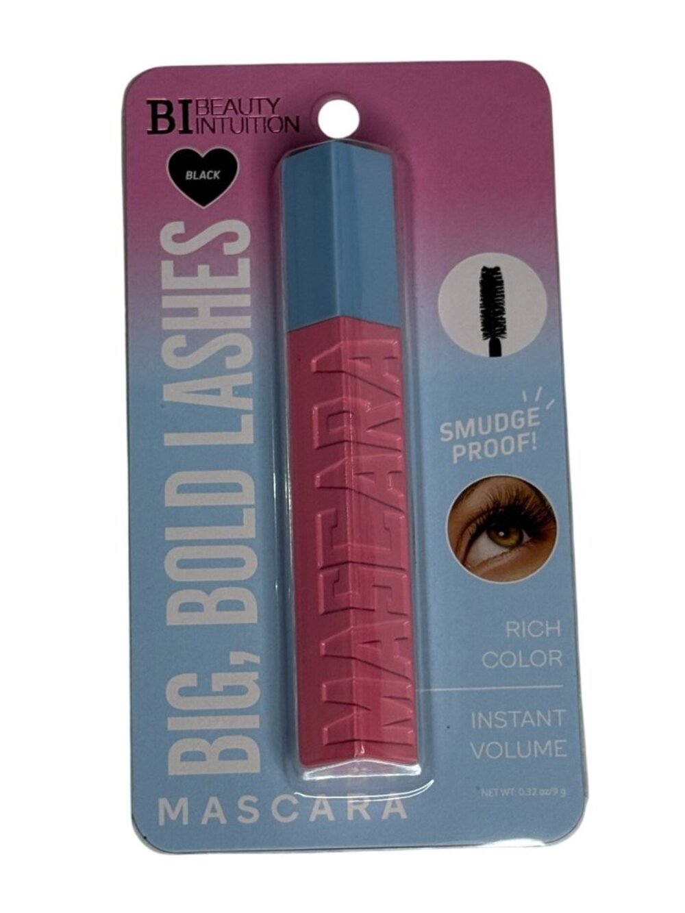 Beauty Intuition Big Bold Mascara Black Smudge Proof Volume Lash